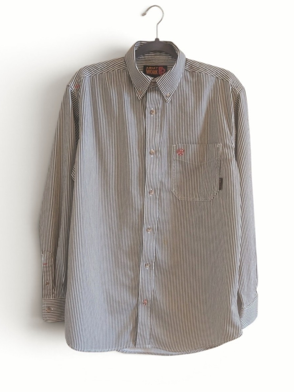 Ariat Work FR Striped Flame Resistant Button Down Long Sleeve Shirt